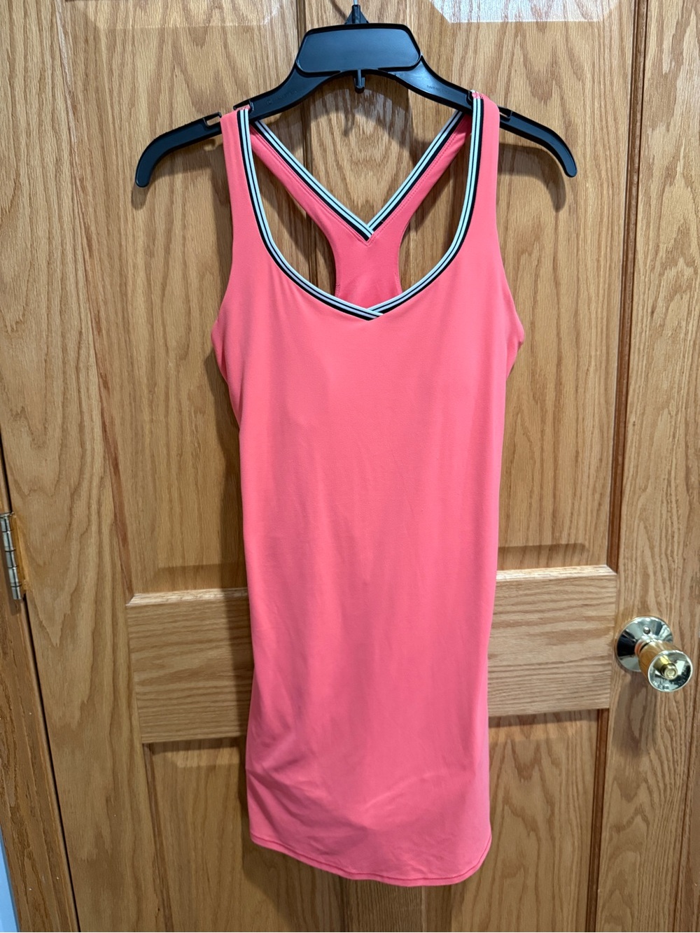 Soft active dress with built in shorts and shelf bra